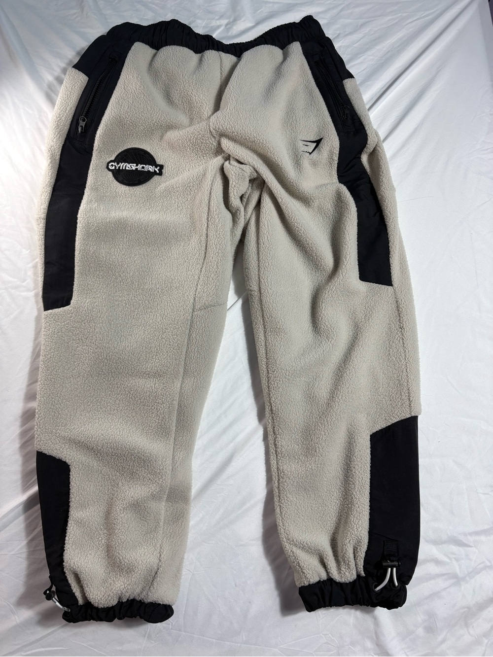 Rare! Discontinued GYMSHARK VIBES sherpa fleece joggers for men size S